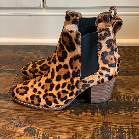 Madewell The Regan Boot in Leopard Calf Hair J8436 - Picture 2 of 3